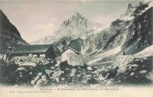 AK / Ansichtskarte  Engelberg__OW Niedersurenen mit Schlossberg und Spannoerter