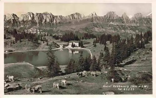 AK / Ansichtskarte  Seebenalp_Sarganserland_SG Panorama Militaerpost