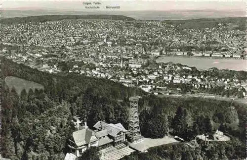 AK / Ansichtskarte  Uetliberg_uetliberg_ZH Gross Restaurant Uto Kulm mit Blick auf Zuerich