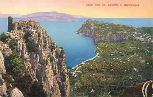 AK / Ansichtskarte  CAPRI_Golfo_di_Napoli_Campania_IT Vista dal Castello di Barbarossa