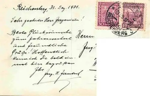 AK / Ansichtskarte  Jeschken_Jested_Liberec_Reichenberg_CZ Wintermotiv