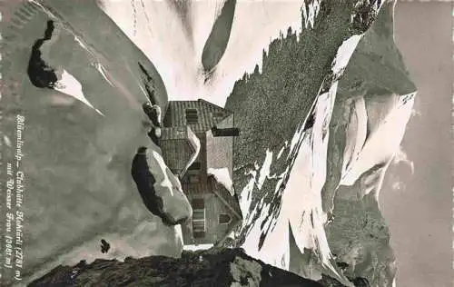 AK / Ansichtskarte  Blueemlisalp_Rothorn_3297m_Muerren_BE Clubhuette Hohtuerli mit Weisser Frau