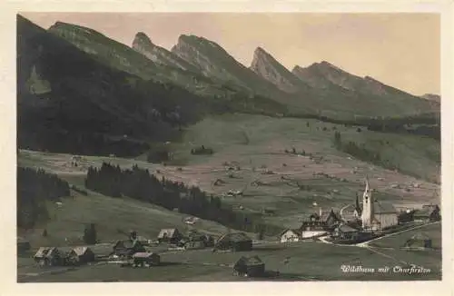 AK / Ansichtskarte  Wildhaus__SG mit Churfirsten