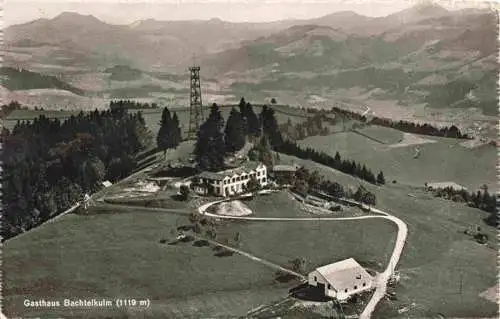 AK / Ansichtskarte  Bachtel-Kulm_Bachtelkulm_1110m_ZH Gasthaus Bachtel Kulm Fliegeraufnahme