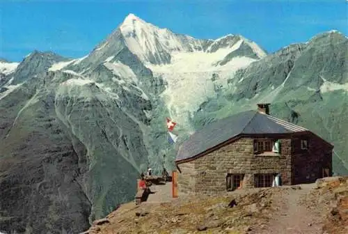 AK / Ansichtskarte  Domhuette_2940m_SAC_Randa_VS Weisshorn Bieshorn Brunegghorn