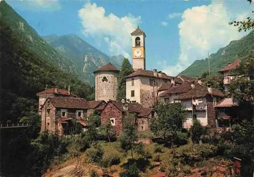 AK / Ansichtskarte  Lavertezzo_Locarno_TI Schloss Kirche Valle Verzasca