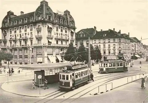 AK / Ansichtskarte  Bienne_Biel Place Centrale