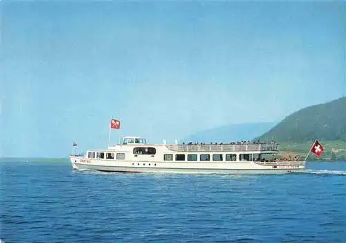 AK / Ansichtskarte  Bielersee_Lac_de_Bienne_BE MS Stadt Biel