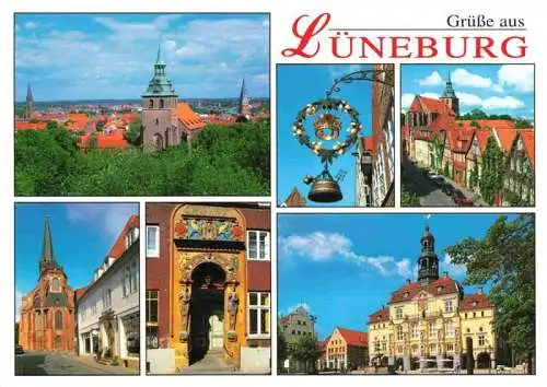 AK / Ansichtskarte 73990684 LueNEBURG Panorama Teilansichten Schloss