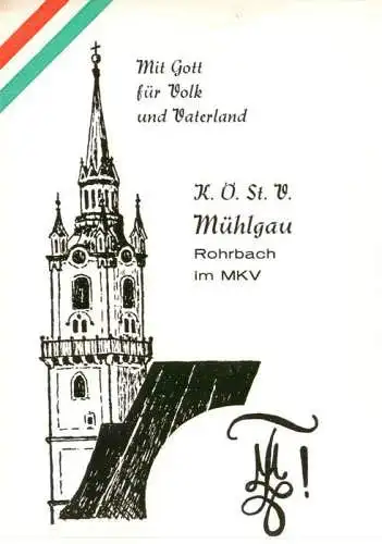 AK / Ansichtskarte  Studentika Vaterland Muehlgau Rohrbach Im MKV