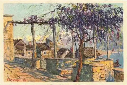 AK / Ansichtskarte  Brione-Verzasca_Minusio_Locarno_TI Motivo rustico Kuenstlerkarte