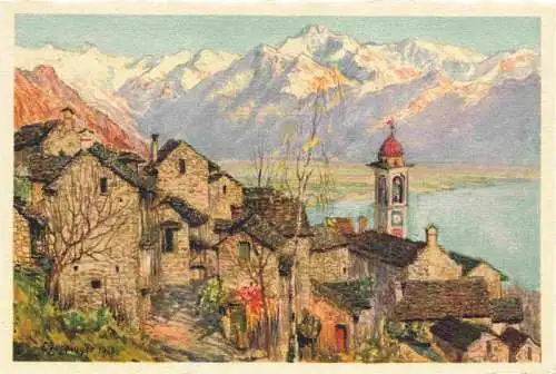 AK / Ansichtskarte  Orselina_Locarno_TI Motivo rustico Kuenstlerkarte No. 33