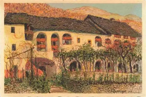 AK / Ansichtskarte  Minusio_Locarno_TI Casa dei Landvogti Zuppinger Kuenstlerkarte No. 32
