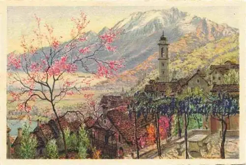 AK / Ansichtskarte  Brione-Verzasca_Minusio_Locarno_TI in primavera Zuppinger Kuenstlerkarte No. 36