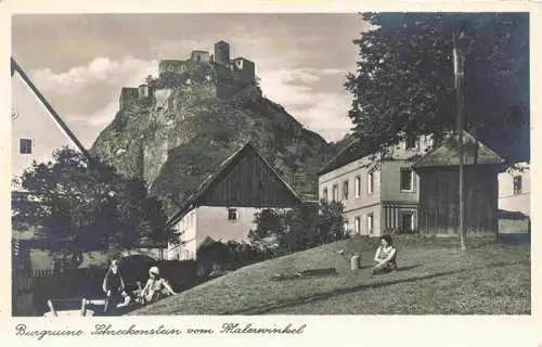 AK / Ansichtskarte  Aussig_USTI_NAD_LABEM_CZ Burgruine Schreckenstein vom Malerwinkel Feldpost