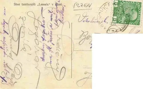 AK / Ansichtskarte  PLZEN_Pilsen_CZ Sbor tamburasu Lassale Musikgruppe Chor