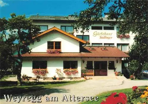 AK / Ansichtskarte  Weyregg_Attersee_Oberoesterreich_AT Gaestehaus Stallinger