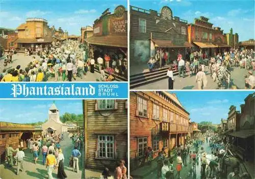 AK / Ansichtskarte  BRueHL__Rheinland Phantasialand Weiterstadt Silver City mit Bank und Westernsaloon Sheriff Office Kirche und Western Friedhof