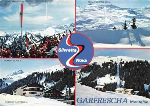 AK / Ansichtskarte 73990961 Silvretta-Nova_Montafon_AT Skigebiet Garfrescha Heimspitze Alpenhof Garfrescha Schwarzkoepfe