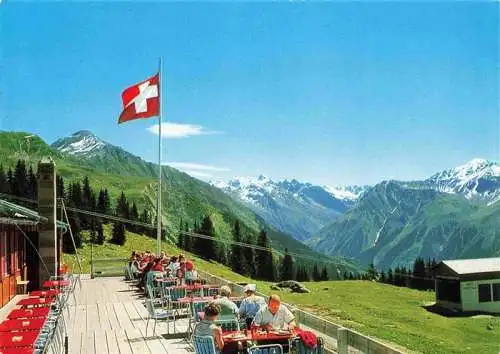 AK / Ansichtskarte  Klosters-Serneus_GR Madrisa Bergrestaurant Sasser Alp Asipelti und Vereinatal