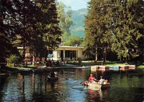 AK / Ansichtskarte  Reichenau_Niederoesterreich Teich und Cafe im Kurpark