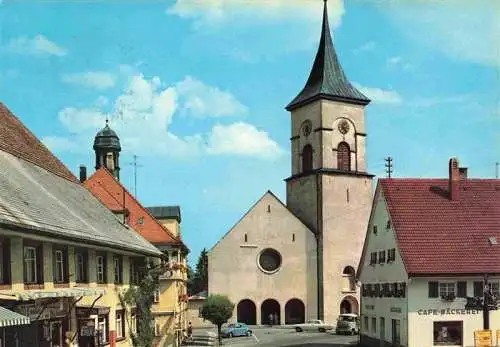 AK / Ansichtskarte  Lenzkirch Nikolauskirche und Rathaus