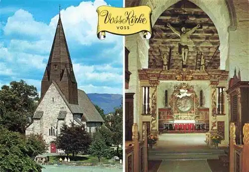 AK / Ansichtskarte 73990998 Voss_Hordaland Voll kirke Steinkirke i gotisk stil fra 1270