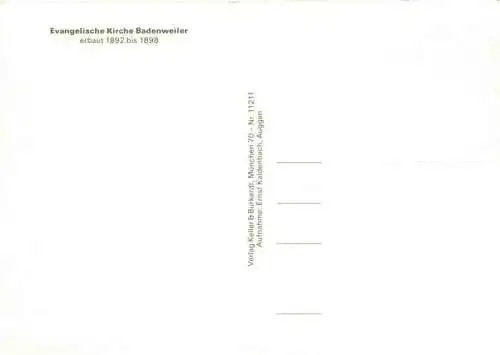 AK / Ansichtskarte  BADENWEILER_BW Ev Kirche Inneres Kanzel