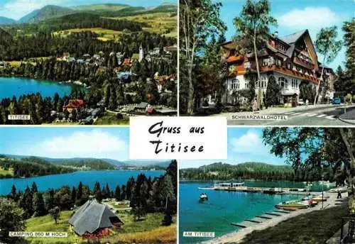 AK / Ansichtskarte 73991012 TITISEE Panorama Schwarzwaldhotel Camping Hoch Titiseepartie