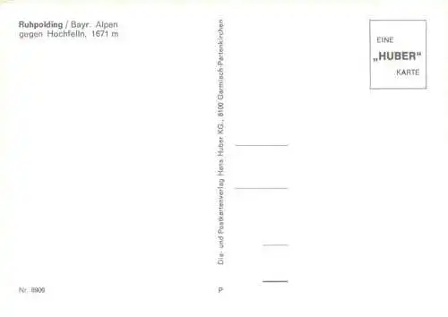 AK / Ansichtskarte  Ruhpolding mit Hochfelln 