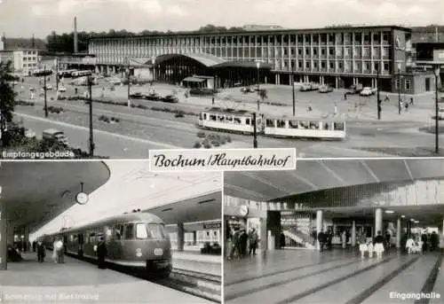 AK / Ansichtskarte  Bahnhof_Gare_Railway-Station Strassenbahn Bochum