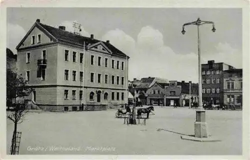AK / Ansichtskarte  Graetz_Wartheland_Grodzisk_Wielkopolski_Posen_Posnan_PL Marktplatz