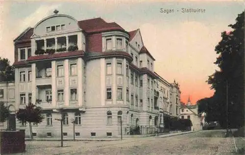 AK / Ansichtskarte  Sagan_Zagan_PL Stadtwiese