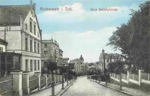 AK / Ansichtskarte  Reichenbach_Schlesien_Dzierzoniew_PL Neue Bahnhofstrasse