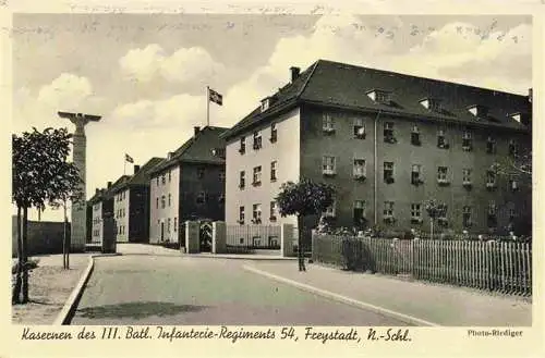 AK / Ansichtskarte 73991112 Freystadt_Niederschlesien Kasernen des III. Ball Infanterie Regiments 54