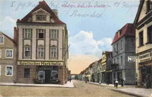 AK / Ansichtskarte  Rawitsch_Posen_Rawicz_PL Breslauer Strasse Feldpost