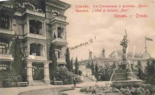 AK / Ansichtskarte  Crimee_Krim_Crimea Hotel et fontaine Nuit