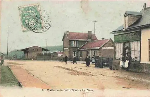 AK / Ansichtskarte  Marseille-le-Petit_Marseille-en-Beauvaisis_60_Oise La Gare