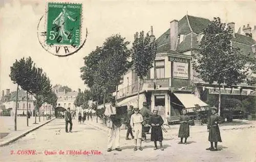 AK / Ansichtskarte  Cosne-Cours-sur-Loire_58_Nievre Quais de l'Hôtel de Ville
