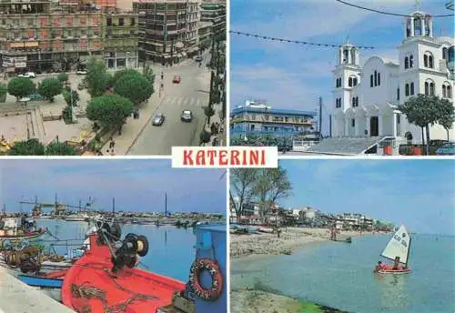 AK / Ansichtskarte  Katerini_Greece Ortspartien Hafen Strand