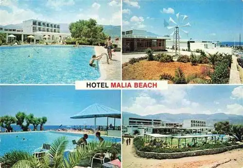 AK / Ansichtskarte  Crete__Kreta_Greece Hotel Malia Beach Schwimmbad Windrad Park