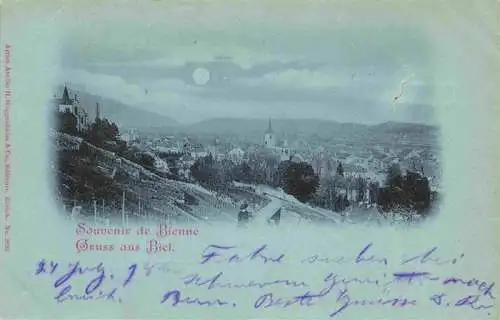 AK / Ansichtskarte  Biel_Bienne_BE Panorama