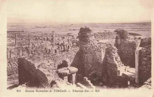 AK / Ansichtskarte 73991367 Timgad_Algerie Ruines Romaines Thermes Est