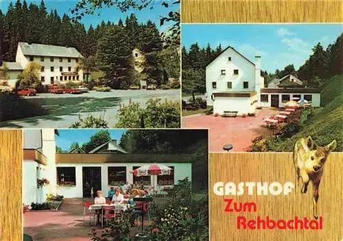 AK / Ansichtskarte 73991398 Grafengehaig Gasthof zum Rehbachtal Garten Terrasse