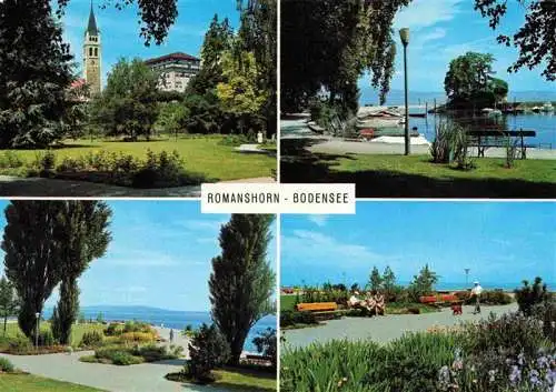 AK / Ansichtskarte  ROMANSHORN_TG Kirche Promenade Park Bodensee