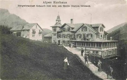 AK / Ansichtskarte  Urnaesch_Saentis_AR Alpen-Kurhaus Bergwirtschaft Kraezerli