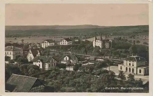 AK / Ansichtskarte  Bad_Zurzach_AG Panorama Partie am Bahnhof