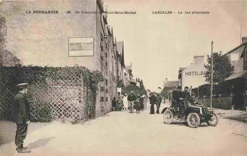 AK / Ansichtskarte  Carolles_50_Manche Rue principale Automobile