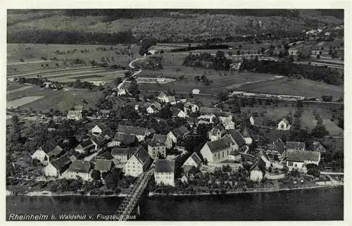 AK / Ansichtskarte 73991521 Rheinheim_Kuessaberg_Waldshut_BW Fliegeraufnahme