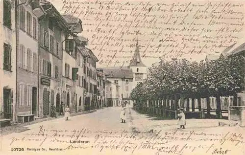 AK / Ansichtskarte  Landeron_Le_NE Partie im Ortszentrum